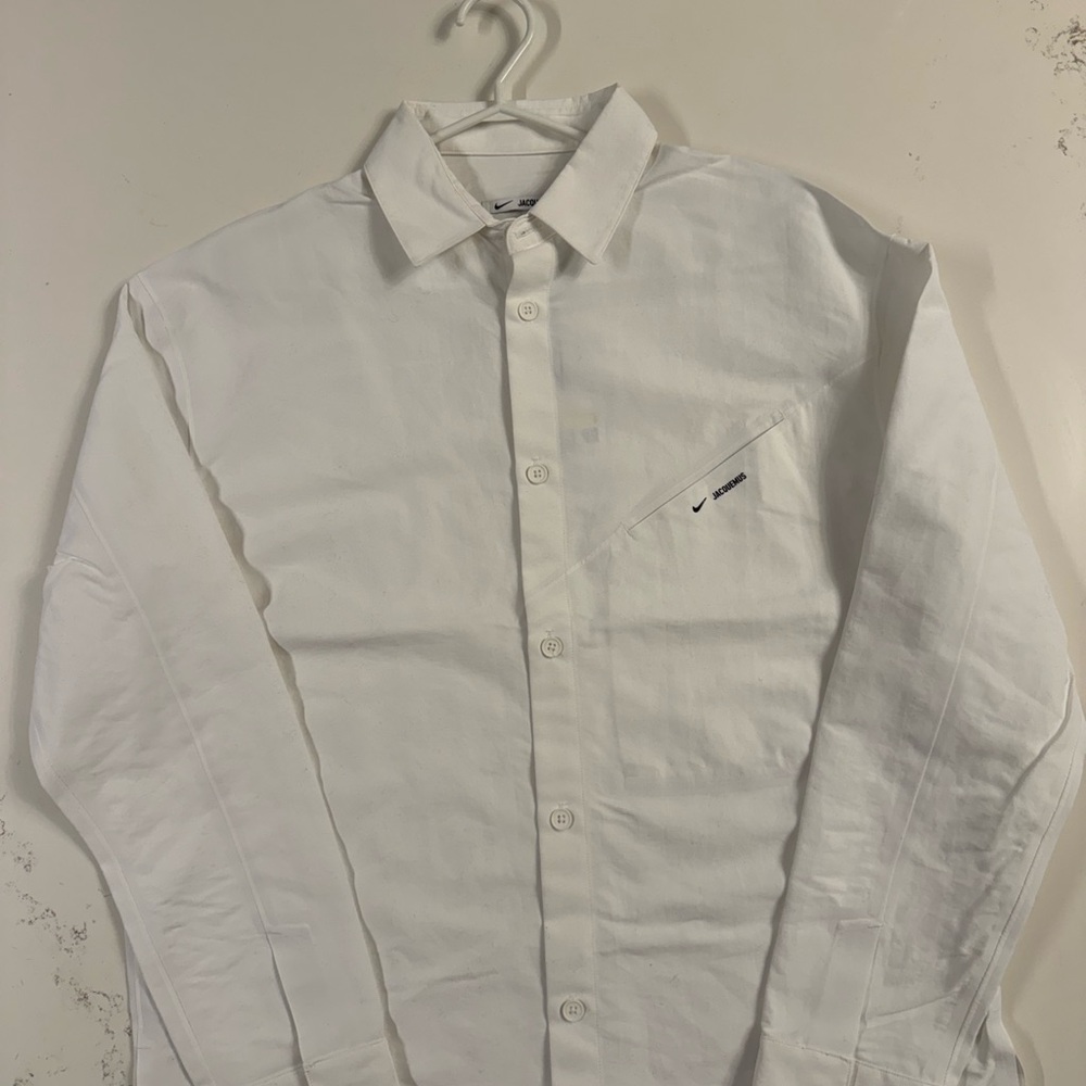 Jacquemus Men's White Casual Button Down Shirt